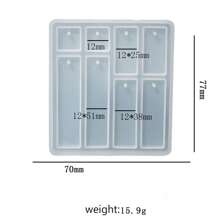 DIY Geometric Earrings Necklace Crystal Droplet Mold Pendant Mold Silicone Jewelry Mold Set For Women, 1-Piece Set Silicone Earring Mold - Silicone Mold - View 23