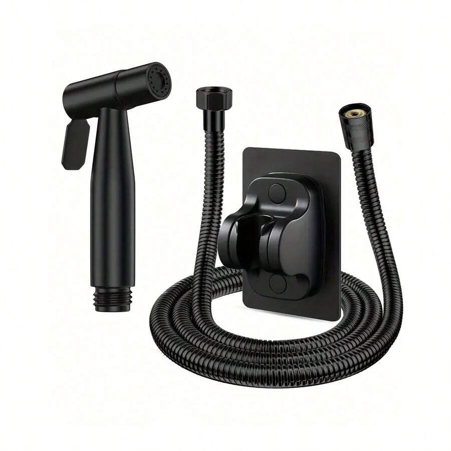 Black Stainless Steel High-Pressure Toilet Bidet Sprayer Set Bathroom Bathroom Accessories Bathroom Tools