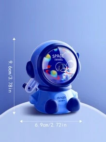 宇航员形状铅笔刀，适用于学生的耐用旋转铅笔刀，自动铅笔芯推进手动卷笔刀 - 彩色 - 查看 2