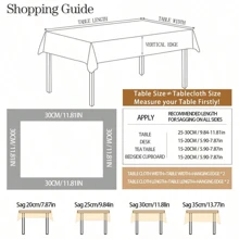 北歐風格花朵和幾何圖案防水防油pvc桌布,適用於餐桌或咖啡桌 - 幾何 - 查看 3