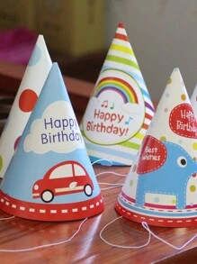 10 Pcs Rainbow Party Decoration Birthday Hat, Birthday Party Creative Triangle Hat, Home Decoration, Birthday Party Hat For Everybody, Art Decoration Gifts