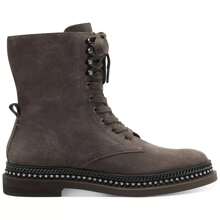 Vince Camuto Branda Sable Zipper Closure Rounded Toe Chain Detailed Combat Boot - Brown - View 2