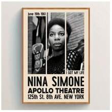 1 件复古音乐之星帆布装饰艺术海报、墙壁装饰、现代水墨艺术品，适用于家庭办公室、客厅、卧室、无框肖像壁挂装饰