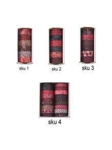 6 Rolls/18 Rolls, Retro Romantic Valentine's Day Washi Tape Set, Love And Love Pattern Design Creative Sticker Rolls, Suitable For Scrapbook Decoration Holiday Card Decoration Card Making - Handbook Gifts For Friends Back To School