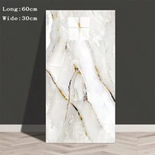 10/20/50 件大理石效果自粘墙砖，乙烯基泡沫墙贴，防水防潮，易于清洁和切割，适用于浴室、客厅、厨房、卧室装修 - 彩色 - 查看 18