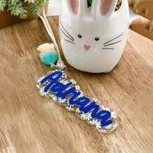 1 Pc Personalized Acrylic Name Keychain, Daisy Keychain, Dance Bag, Cheer School Tag, Backpack Tag, Bag Charm, Diaper Bag Tag, Unique Letter Label, Fresh Macaron Tone, Bag Pendant, Ideal Gift For Family And Friends As Halloween And Christmas - Multicolor - View 18