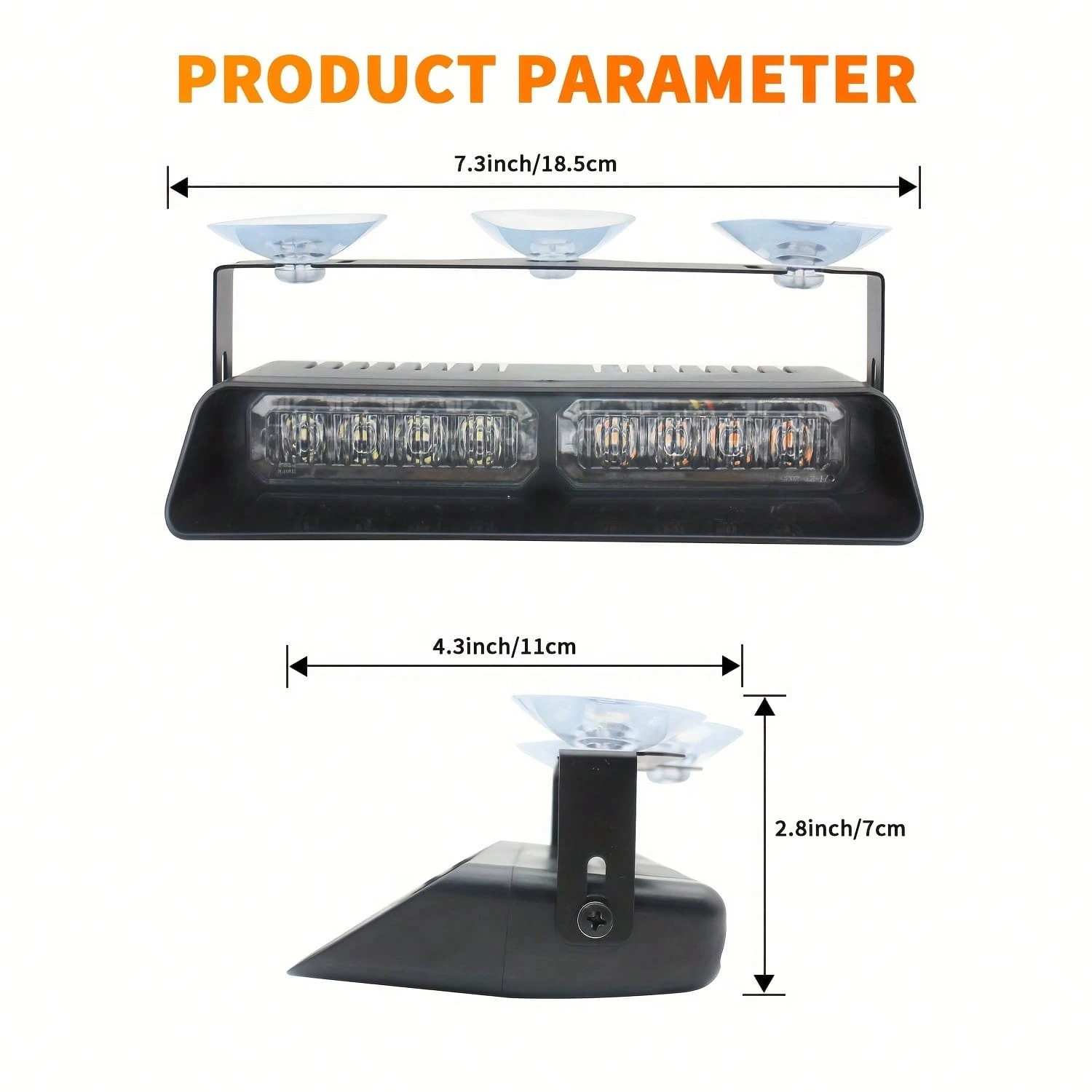 Kit Luci Stroboscopiche Emergenza 12V/24V - 4 Pezzi, 18 Modalità, Per Auto E Camion - Foto 4
