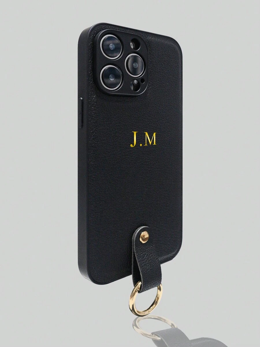 定制手机壳，兼容 17/16/15/14/13/12/11 Pro Max/17/Air/16/15/14 Plus、S25/S24/S23/S22/S21 Ultra Plus/S23/S21/S20 FE/A55/A54/A53/A52/A51/A35/A34/A33/A32/A23/A21S，采用韩国奢华皮革后盖，防震，可个性化定制姓名首字母，3D烫金工艺，皮革材质，是送给爱人、朋友、家人或自己的理想节日礼物，国际版，非国内版。