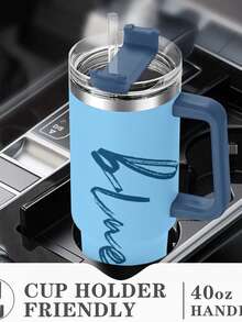 定制隔热 40 盎司不锈钢杯，防漏，完美杯架，适合所有季节，非常适合露营、旅行、感恩节礼物 1 多功能，易于清洁 - 大水杯 款式11 - 查看 5