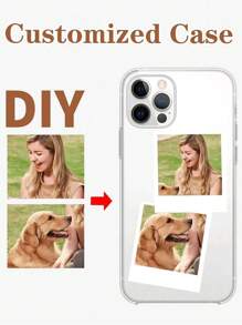 1 st. Aanpasbare doorzichtige siliconen beschermhoes voor de telefoon, doe-het-zelfontwerp en lensbescherming, compatibel met iPhone 16 ProMax/16 Pro/15 ProMax/14 ProMax/13 ProMax, A12/A13/A14/A15/A52/A54/A55, 13C, OPPO A15/A17, Honor X6A/X7B/X8B/X6, S23 Ultra/S24 Ultra/A52S, VIVO, OPPO, Redmi
