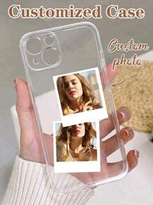 1 st. Aanpasbare doorzichtige siliconen beschermhoes voor de telefoon, doe-het-zelfontwerp en lensbescherming, compatibel met iPhone 16 ProMax/16 Pro/15 ProMax/14 ProMax/13 ProMax, A12/A13/A14/A15/A52/A54/A55, 13C, OPPO A15/A17, Honor X6A/X7B/X8B/X6, S23 Ultra/S24 Ultra/A52S, VIVO, OPPO, Redmi
