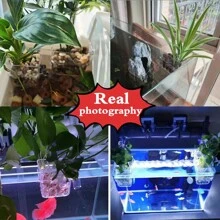 Aquarium Plant Holder Cup, Wall-Mounted Fish Tank Aquatic Plant Planter Cup, Easy To Install For Submerged And Floating Aquatic Plants Decoration