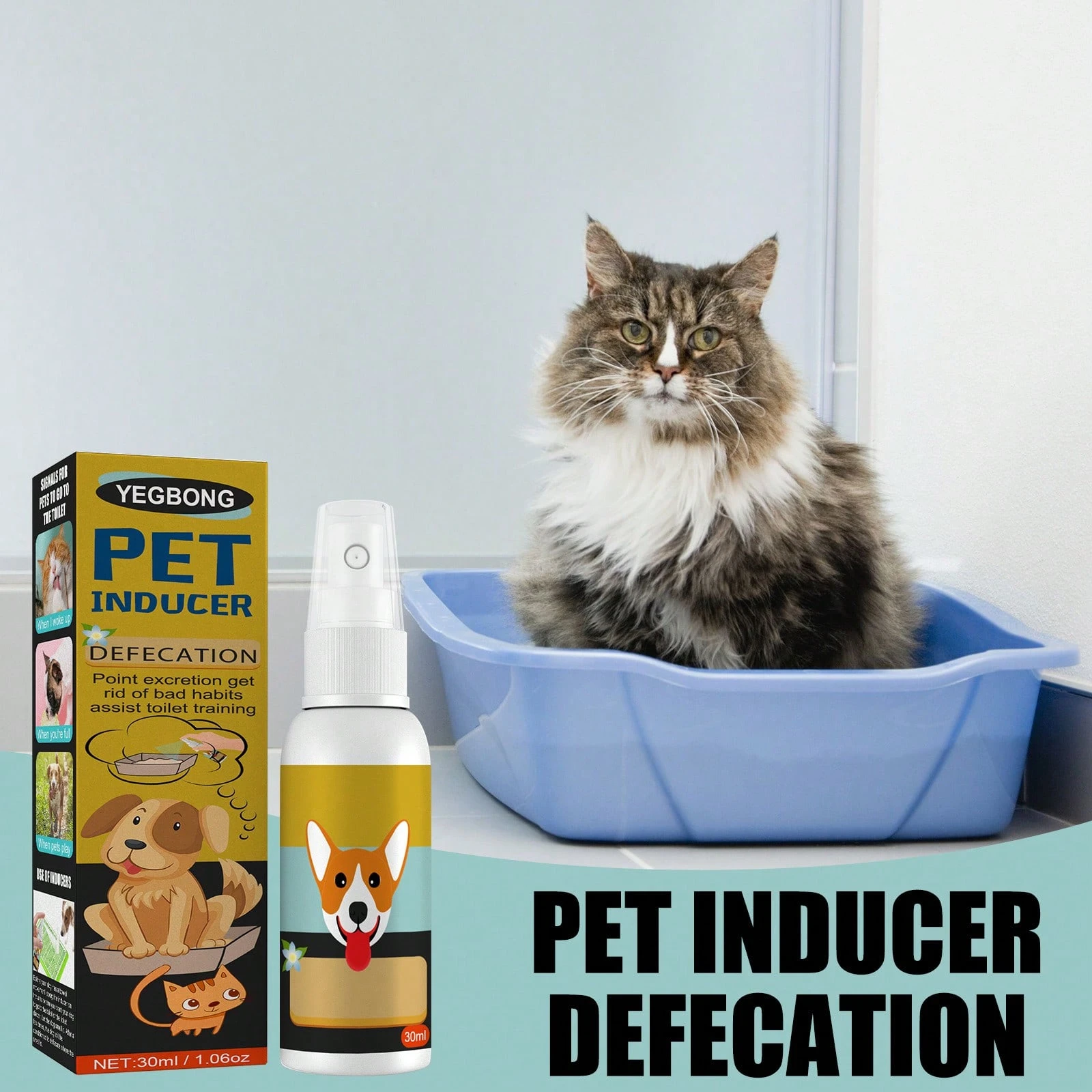 30 Ml Bottle Of Training Cat And Dog Defecation Positioning Inducer