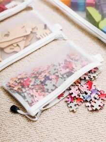 5pcs/1pc Mesh Storage Bags (L/M/S) Sorting & Organizing Mesh Bag Large Capacity Handmade Small Items Set Transparent Mesh File Folder Bag Mesh Zipper File Folder Bag A4 A5 A6 Pencil Bag Receipt Office File Makeup Bag Storage Bag,Boho Vibes