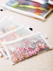 5pcs/1pc Mesh Storage Bags (L/M/S) Sorting & Organizing Mesh Bag Large Capacity Handmade Small Items Set Transparent Mesh File Folder Bag Mesh Zipper File Folder Bag A4 A5 A6 Pencil Bag Receipt Office File Makeup Bag Storage Bag,Boho Vibes
