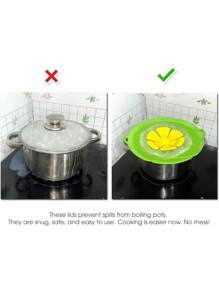 1pc Pot Lid Anti-Overflow Plug Cover, Thickened Silicone Anti-Boiling Protection Cover, Anti-Overflow Cover, Multi-Functional Kitchen Tool