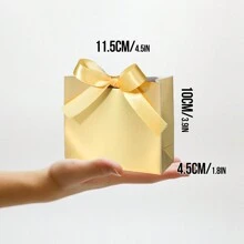 20pcs 11.5x4.5x10cm Mini Paper Bags With Customized Letters & Texts, White, Brown, Gold, Suitable For Packaging Small Gifts Like Chocolates, Candies, Soaps, Essential Oil Soaps, Handicrafts. Suitable For Various Festivals, Parties, Weddings, Anniversaries, Or Small Business Product Packaging. Stylish, Adorable, High-Quality Custom, Personalized, Unique Ideal Gifts For Her Boyfriend, Girlfriend, Dad, Mom, Family, Friends, Son, Daughter, School Students, Kids For Anniversaries, For Birthdays School, Office, Home
