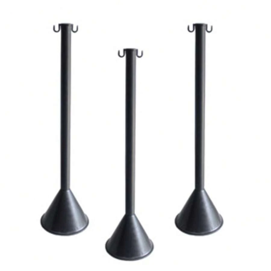 Pedestal Posts Organizer Queues Risk Areas Lottery Banks Black + Chain - màu đen - Xem 1