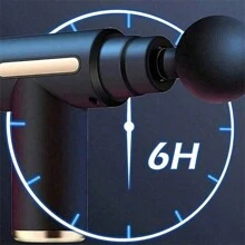 Relajador muscular de alta potencia - Pistola de masaje recargable para tejido profundo con 4 cabezales para alivio de todo el Body, herramienta de recuperación muscular definitiva, plástico de grado familiar, recargable por USB