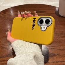Slogan 1pc Fashion Halloween Pumpkin Lamp Print Thick Shockproof Phone Case Compatible With IPhone 16 11 12 13 14 11Pro Max 12Pro Max 13Pro Max 14Pro Max XR 15 15PRO 15PROMAX, Metal Frame Leather Texture