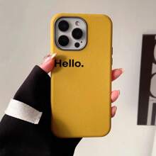Slogan 1pc Fashion Halloween Pumpkin Lamp Print Thick Shockproof Phone Case Compatible With IPhone 16 11 12 13 14 11Pro Max 12Pro Max 13Pro Max 14Pro Max XR 15 15PRO 15PROMAX, Metal Frame Leather Texture