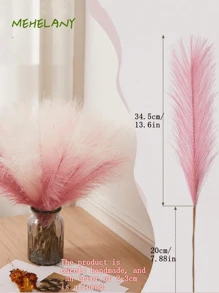 12/21/33pcs Artificial Pampas Grass,Artificial Plant,Bohemian Style Decoration,Home Decor, Room Decor,Vase Fillers, Wedding Decorations,Christmas Decoration,Spring Decoration, Table Decoration,Centerpieces,Plastic Flowers, Fall Decorations - Multicolor - View 3