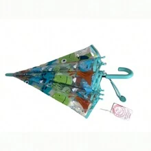 23" Transparent Umbrella With Automatic Opening - Transparent Dinosaur - View 4