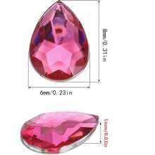 200pcs 6*8mm Asymmetric Tear Drop Rhinestones For DIY Phone Case, Clothing, Shoes, Bags Decoration Accessories