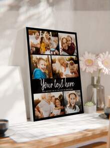 1Pc Personalized Photos To Canvas Print - Canvas Prints With Your Photos On Custom Wall Art For Bedroom, Van Gogh, Living Room, Wedding, Baby, Pet, Family, Love, Couple, Friend, Picture, Photo, Framed Wall Art, Gift, Best Friend Gift, Family Gift, Birthday Gifts, Gift For Family/Friend/Girlfriend/Boyfriend, Valentine's Day, Valentine's Day Decor Graduation,Graphic Print,Festive Calendar