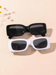 3 副儿童时尚方形眼镜 - 彩色 - 查看 6