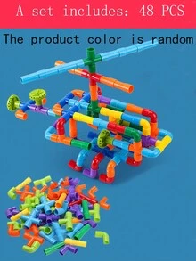 Colorful Pipe-Shaped Building Blocks, Suitable For Outdoor Pipe Structure Play Set (Pipe Color Random) - Multicolor - View 10