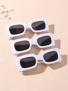 3 件装儿童时尚方形眼镜 - 彩色 - 查看 11