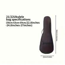 1 Peça Bolsa Impermeável para Ukulele de 21/22/23/24/26/27 Polegadas, Caso de Transporte Impermeável de Design Minimalista Portátil, Ukulele, Violão, Bolsa para Ukulele, Bolsa para Violão, Ukulele, Violão