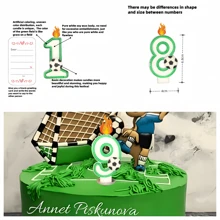 1 Newly Upgraded Football Decoration Series, Including Hard Box 0-9 Digital Candles, Birthday Cake Decorations, Party Candles, Atmosphere Party Supplies, Romantic Party Supplies, Birthday Candles, Valentine's Day, Solo Parties, Adult Gifts, Birthday Parties, Etc. Cake Decoration, Baking Decoration, Creative Digital Birthday Candles, Cake Birthday Decoration Candles, Handmade DIY Gifts, And Handwritten Greeting Cards As Gifts