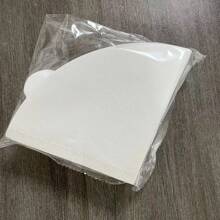 50pcs/Pack Coffee Filter Bags, Cone-Shaped Paper Coffee Filter, White/Brown Fan-Shaped Filter Net