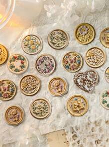 MOCARD 20 件/包复古浮雕贴纸，适用于剪贴簿、创意美学装饰贴纸、DIY 工艺材料、个性化日记本/礼物、学校用品、返校