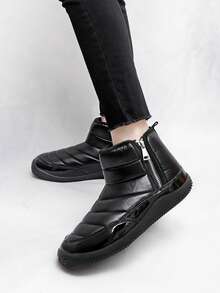 Women's Warm Waterproof Comfortable Non-Slip Casual Sneakers - Black - View 2