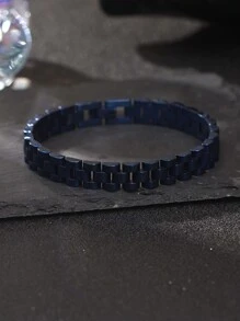 Camhanno 1 件简约、时尚、优雅的不锈钢两种尺寸可选 7 种不同款式的表带手链，独特时尚，展现个性化，适合度假、日常生活和节日佩戴，可作为送给男朋友/父亲的礼物 - 彩色 - 查看 23