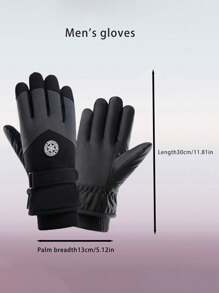 Gants de ski d'hiver femme, doublure thermique, épais, écran tactile, coupe-vent, imperméable, gants chauds pour le cyclisme et les activités de neige