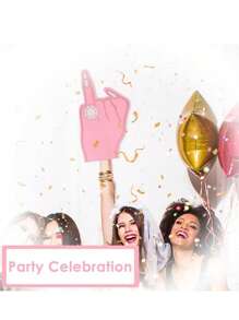 1pc Bachelorette Party Decoration Foam Finger Ring, Engagement Bride Bridesmaid Gift, Wedding Shower Prop, Foam Finger Sleeve