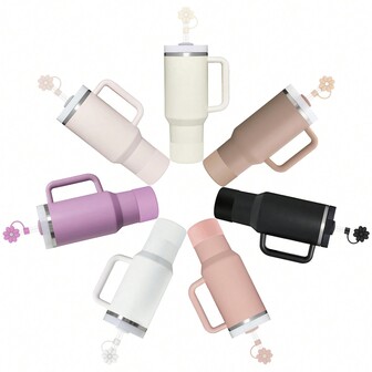 3 Pcs Accessories For  Cup 20-40oz,2 Straw Covers,1 Boot Included, SIlicone Straw Cover Caps Topper,Reusable Straws Caps,(Tumbler Not Include)