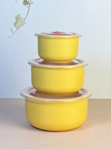 3pcs/Set Refrigerator Food Storage Containers, Thick & Durable - Multicolor - View 7