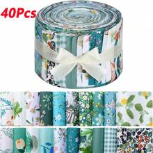 40pcs Printed Fabric, Perfect For Splicing And Sewing Project Printed Fabric, Quilting And Sewing Patch Fabric, Doll Clothing And DIY Craft Clothing Sewing And Fabric