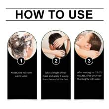 Ginseng Hair Mask, Deeply Nourishing Hair Mask, Deeply Moisturizing & Nourishing, Smooths Dry, Frizzy Hair, Restores Shine & Condition