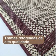Tapete Passadeira Sisal Antiderrapante Cozinha Corredor Quarto 1,50m x 50cm - Moderno Marrom - View 3