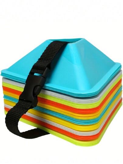 10pcs/20pcs/30pcs Triangle Training Cones With Mesh Carry Bag - Durable Sports Field Markers, Suitable For Soccer, Basketball And Agility Training, Halloween, Thanksgiving, Christmas, Outdoor Games, Back To School, Sports Holidays