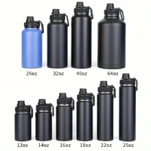 1pc Outdoor Parachute Cord Handmade Braided Cup Handle, Cup Sleeve, Durable Water Bottle Carrier For Outdoor Activities - Supports Up To 64oz
