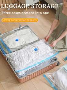 20/10/5pcs Vacuum Compressed Bags, Travel Essentials, Moving, Home Storage, Back-To-School Decor, Room Decor, Dust-Proof Compression Bags, Large Capacity Compress 80% Space, Travel Clothes Compression Bags, Wardrobe Storage Bags - Multicolor - View 2