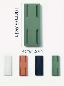 10 Packs Of Premium Adhesive Socket Holders - Easy Self-Adhesive Desktop Fixers For Cable Management - Slide-In Power Strip Holders With Strong Grip And Compact Design For Organized Workspace
