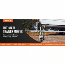 VEVOR 5000lbs Electric Trailer Dolly 12V Trailer Jockey Wheel With 22 Ft/Min Speed & Adjustable Height For Moving Caravan Boat